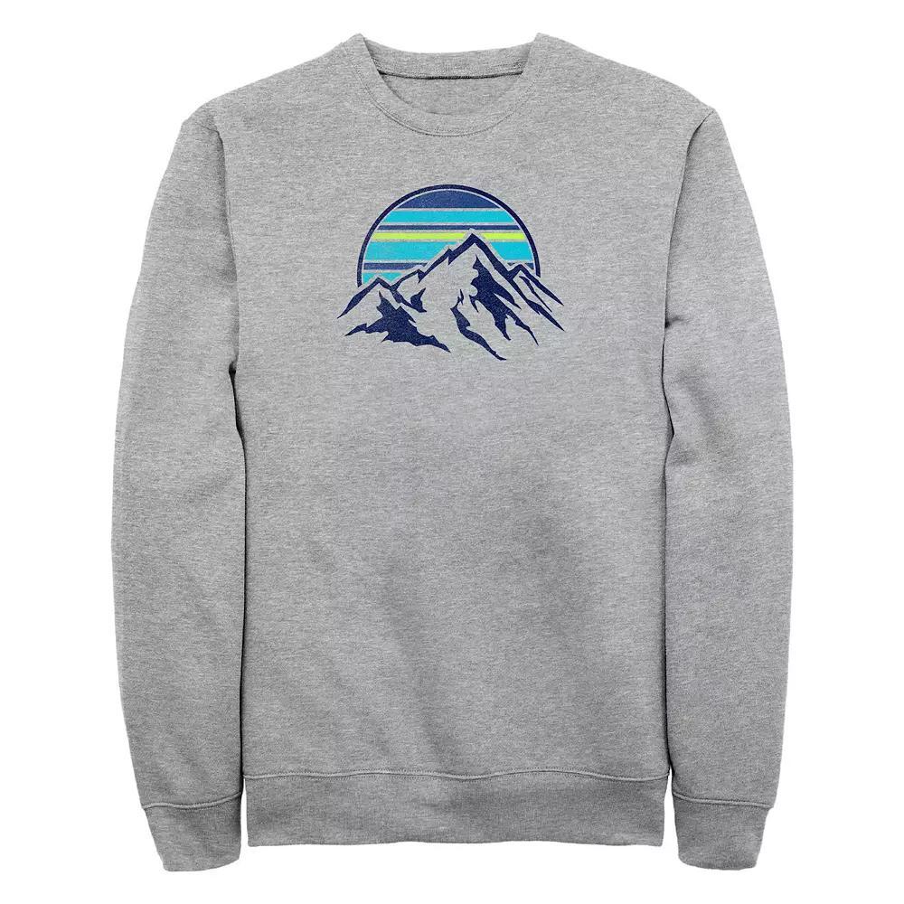 Big & Tall Stripe Moon Rise Graphic Fleece Sweatshirt, Men's,  Product Image