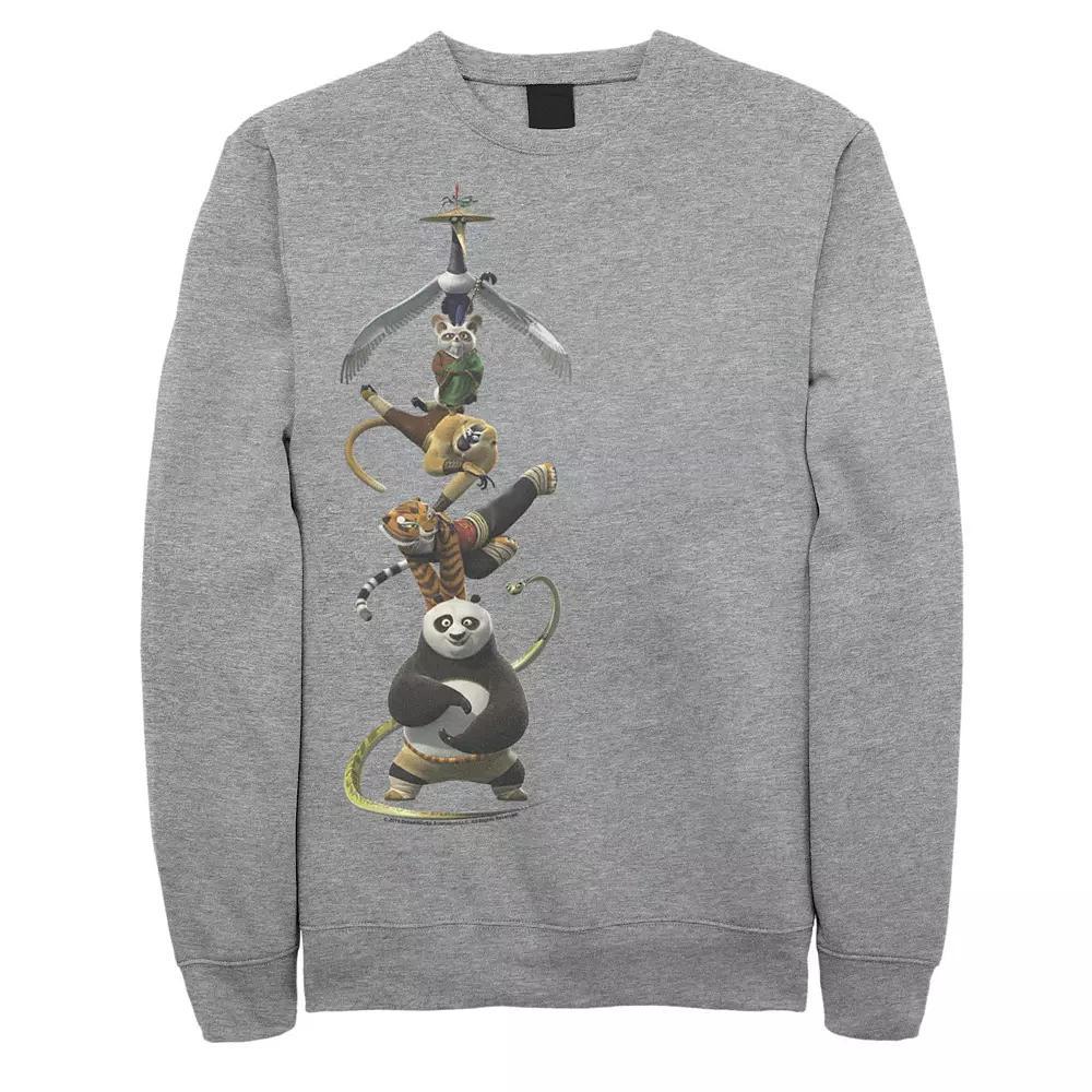 Men's Kung Fu Panda Po And The Furious Five Stack Portrait Sweatshirt,  Product Image