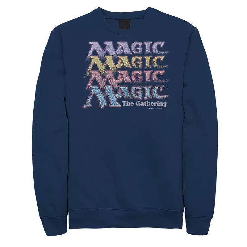 Big & Tall Magic: The Gathering Retro Logo Stack Sweatshirt, Men's,  Product Image