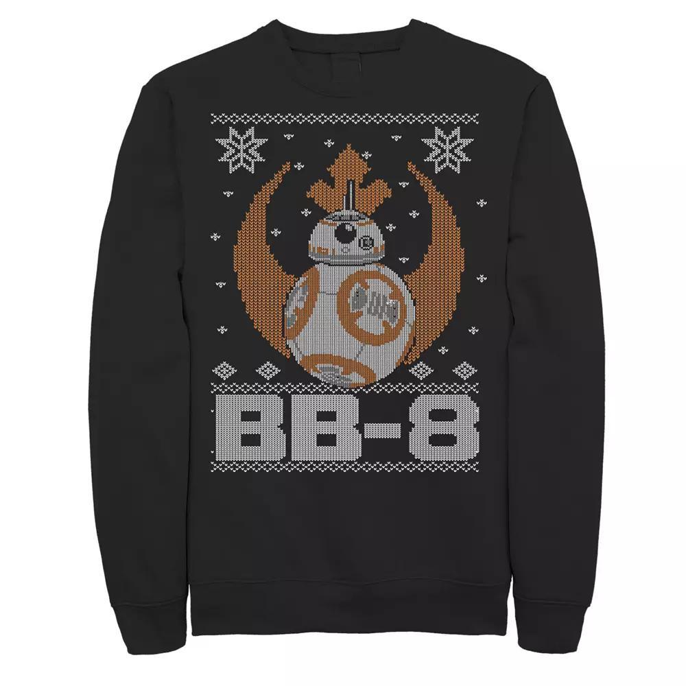 Men's Star Wars BB-8 Christmas Sweater Sweatshirt, Size: 3XL, Black Product Image