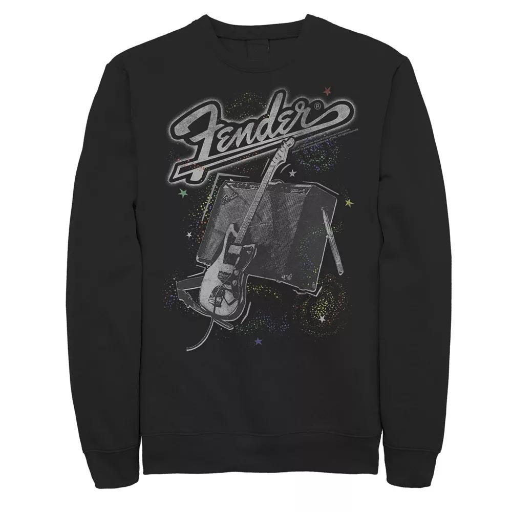 Men's Fender In Space Sweatshirt, Size: Small, Black Product Image
