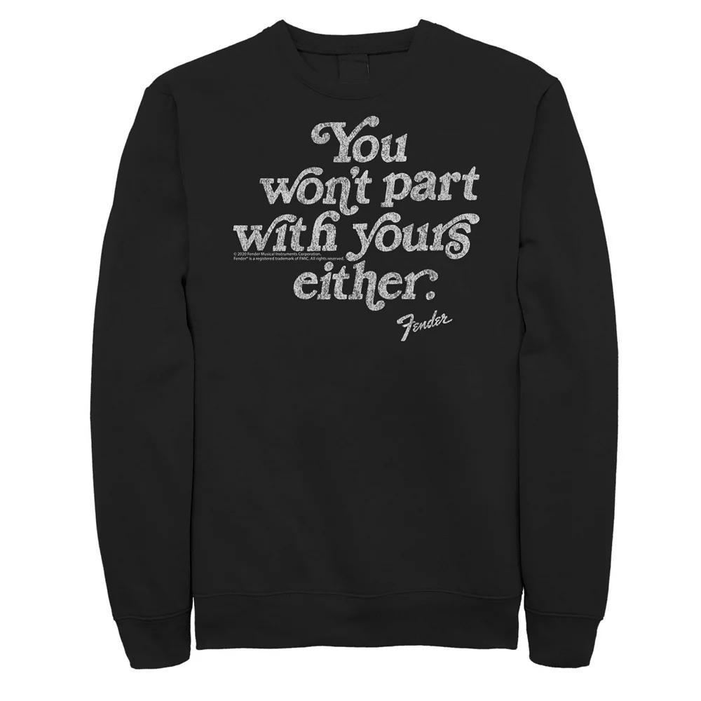 Big & Tall Fender Vintage Quote Part Ways Fleece Sweatshirt, Men's,  Product Image