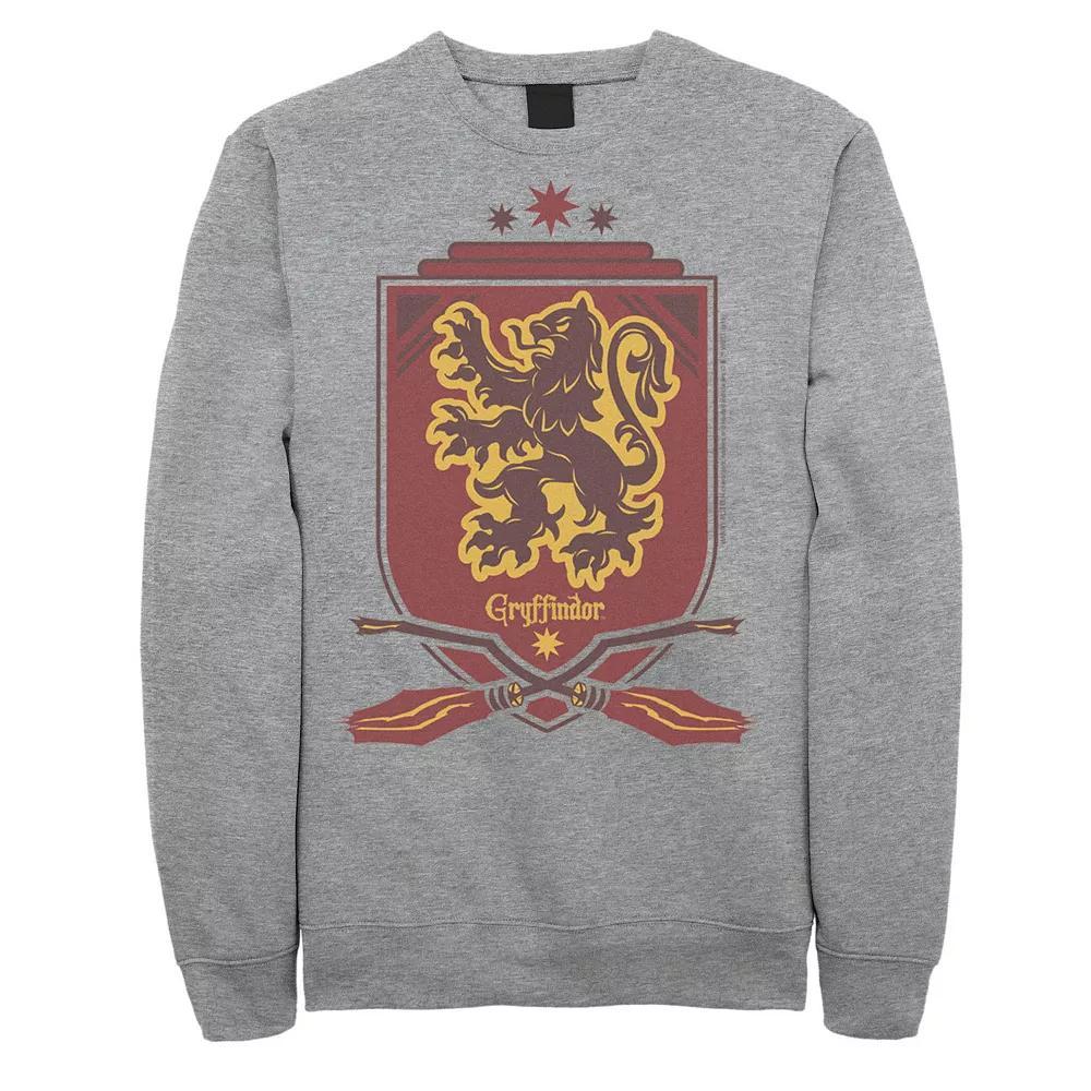 Men's Harry Potter Gryffindor Quidditch Shield Sweatshirt, Size: XL, Athletic Grey Product Image