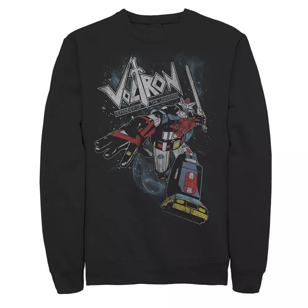 Men's Voltron: Retro Defender Battle Stance Space Graphic Fleece,  Product Image