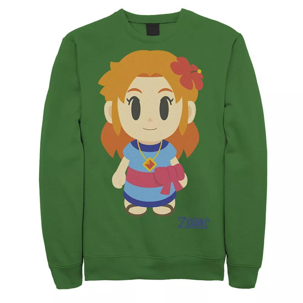 Men's Nintendo Legend Of Zelda Links Awakening Marin Chibi Style Graphic Fleece Pullover,  Product Image