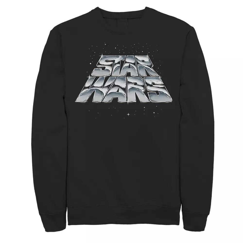 Disney's Star Wars Men's Slanting Chrome Logo Fleece,  Product Image