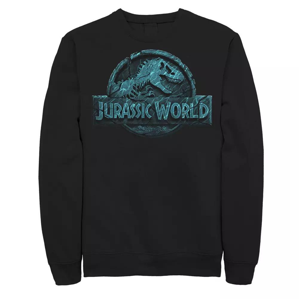 Men's Jurassic World Two Logo Lost In The Deep Sweatshirt, Size: 3XL, Blue Product Image