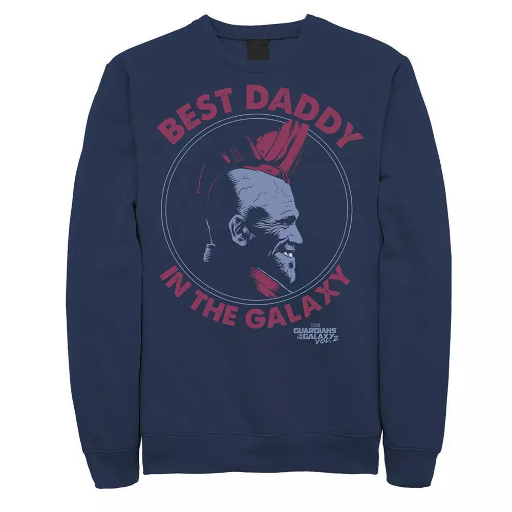 Men's Marvel Guardians Vol.2 Yondu Father's Day Best Daddy Sweatshirt, Size: XL, Blue Product Image