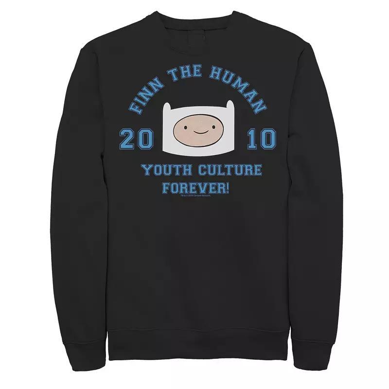 Men's Cartoon Network Adventure Time Ruler Of Candy Kingdom Fleece, Size: XXL, Black Product Image