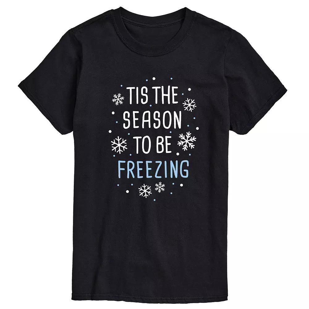 Big & Tall Tis the Season Freezing Tee, Men's,  Product Image