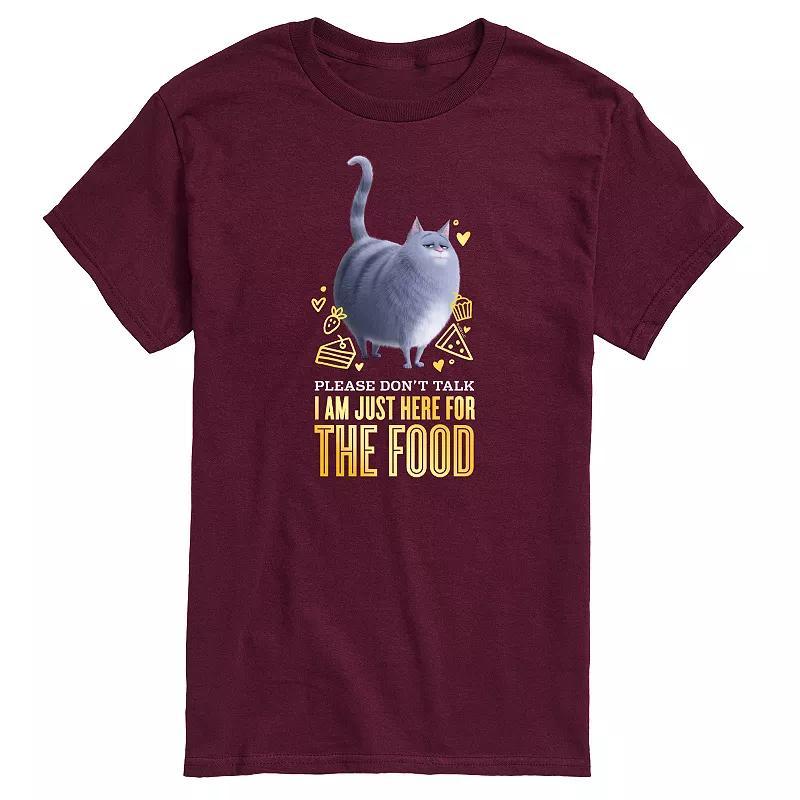 Big & Tall The Secret Life of Pets Here For The Food Cat Graphic Tee, Men's, Size: XXL Tall, Black Product Image