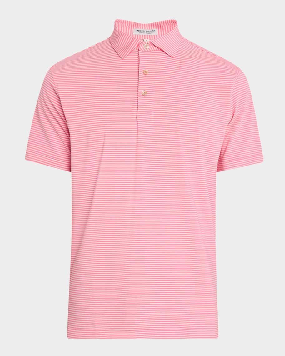 Mens Hales Performance Stripe Polo Shirt Product Image