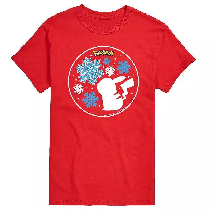 Big & Tall Pokemon Snowflake Pikachu Tee, Men's,  Product Image