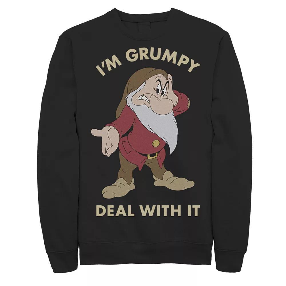 Disney's Snow White Men's I'm Grumpy Deal With It Portrait Sweatshirt,  Product Image