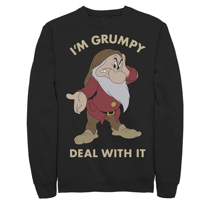 Disney's Snow White Men's I'm Grumpy Deal With It Portrait Sweatshirt,  Product Image