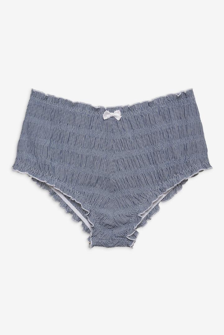Denim Hearts Bloomer Short — Blue Product Image