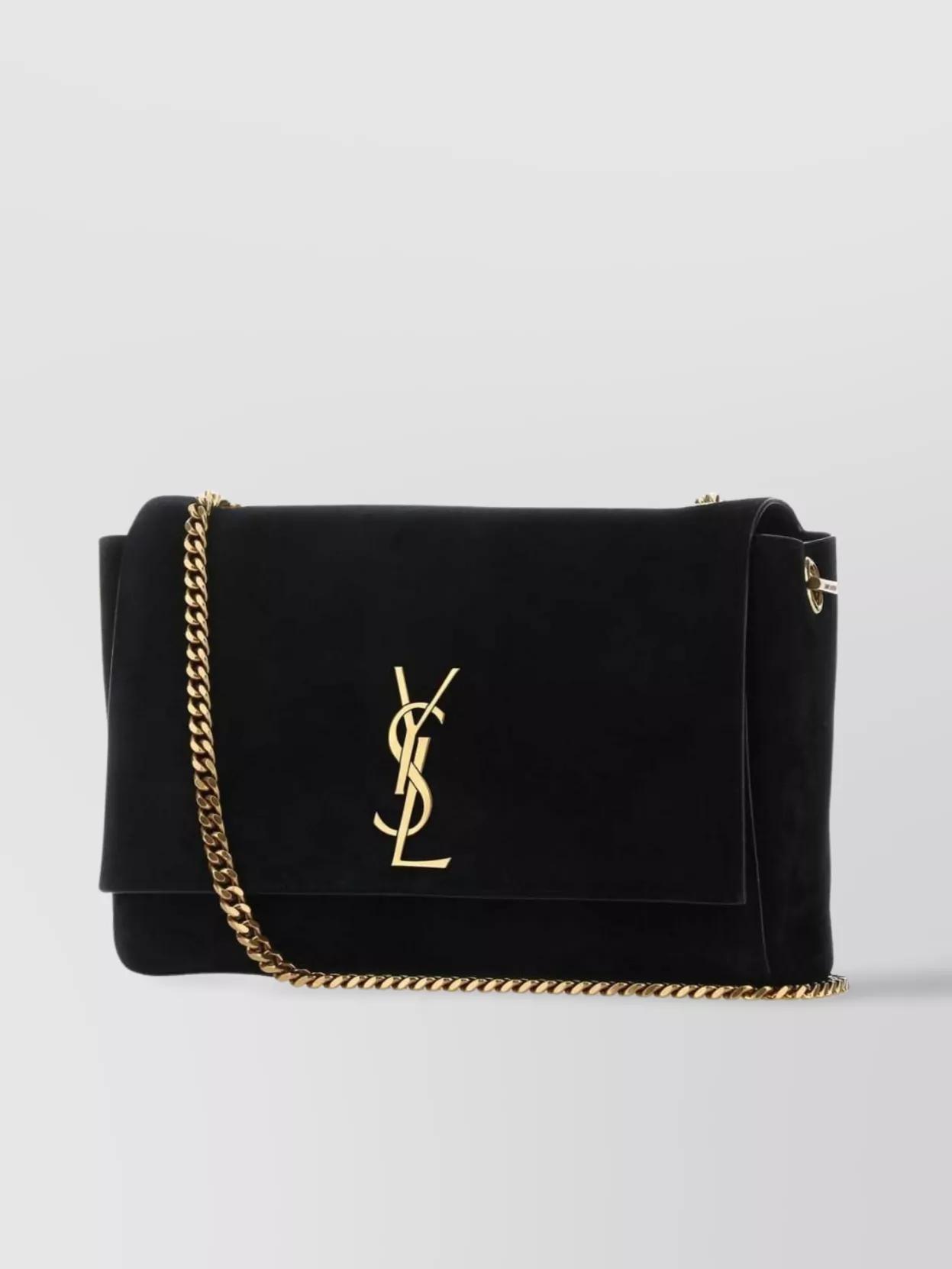 SAINT LAURENT Black Suede Medium Kate Shoulder Bag  Nd  Donna Tu Product Image