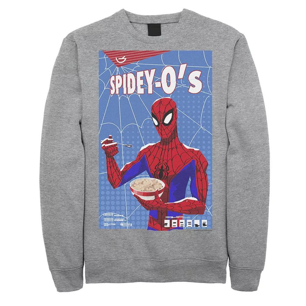 Men's Marvel Spider-Man Spiderverse Sweatshirt, Size: Small, Athletic Grey Product Image