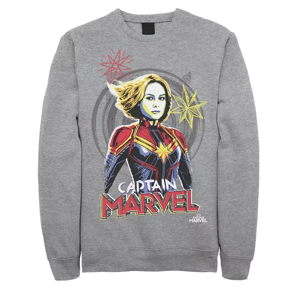 Men's Marvel Captain Marvel Sketch Portrait Fleece,  Product Image