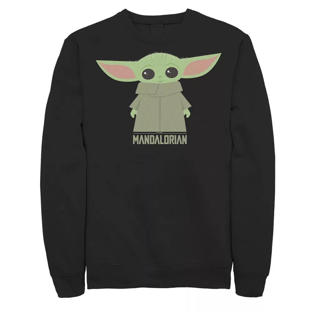 Men's Star Wars The Mandalorian The Child Stance Portrait Sweatshirt, Size: Large, Black Product Image