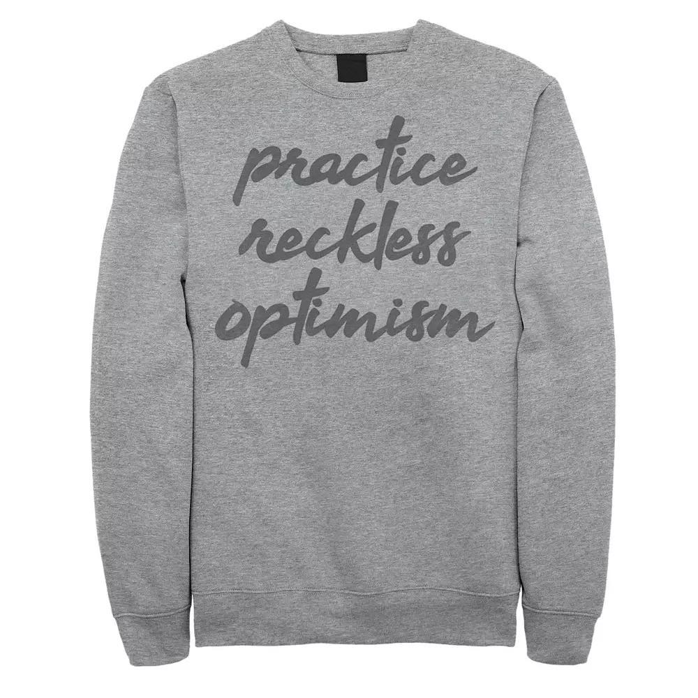 Men's Fifth Sun Reckless Optimism Script Sweatshirt,  Product Image
