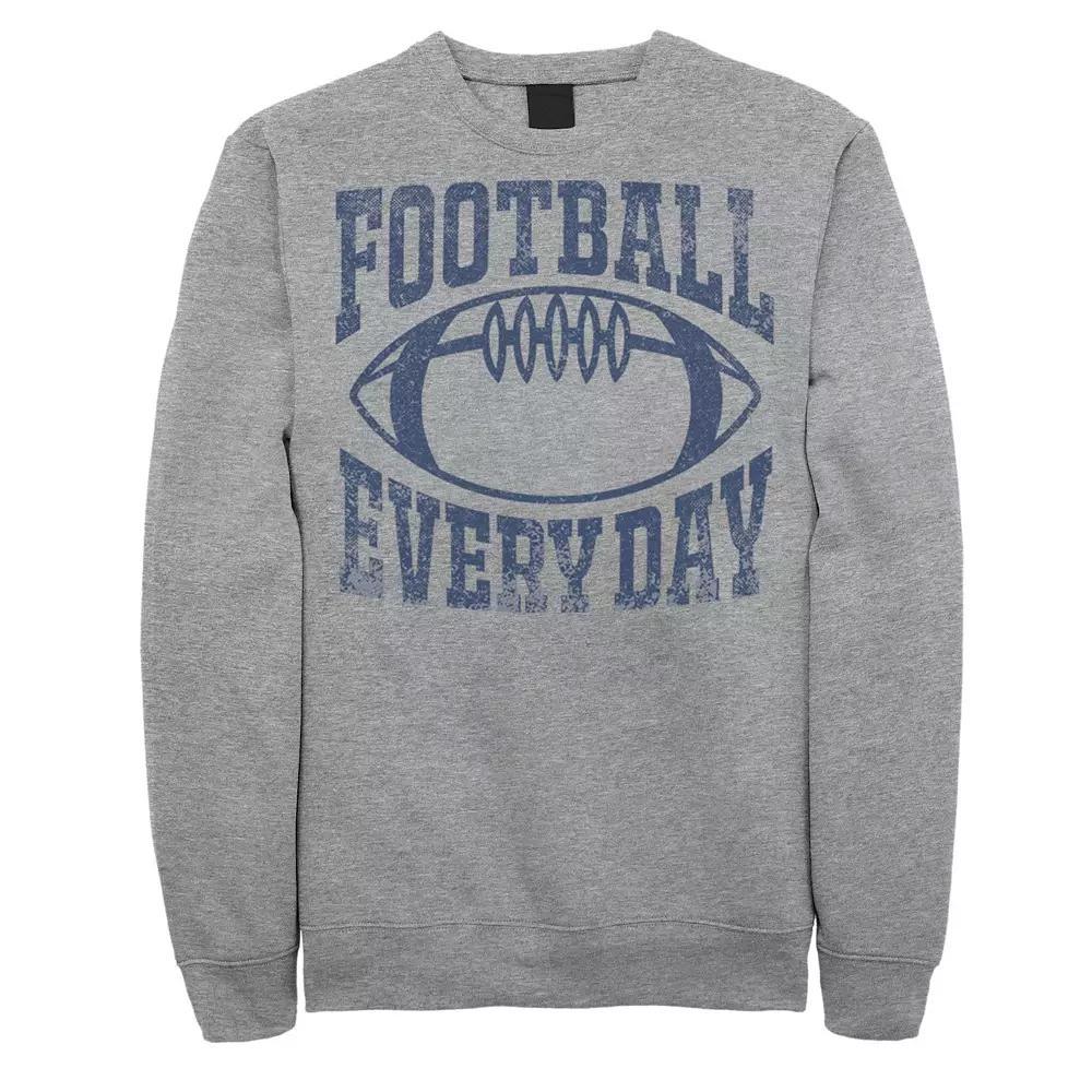 Men's Football Every Day Vintage Collegiate Navy Fleece Graphic Pullover,  Product Image