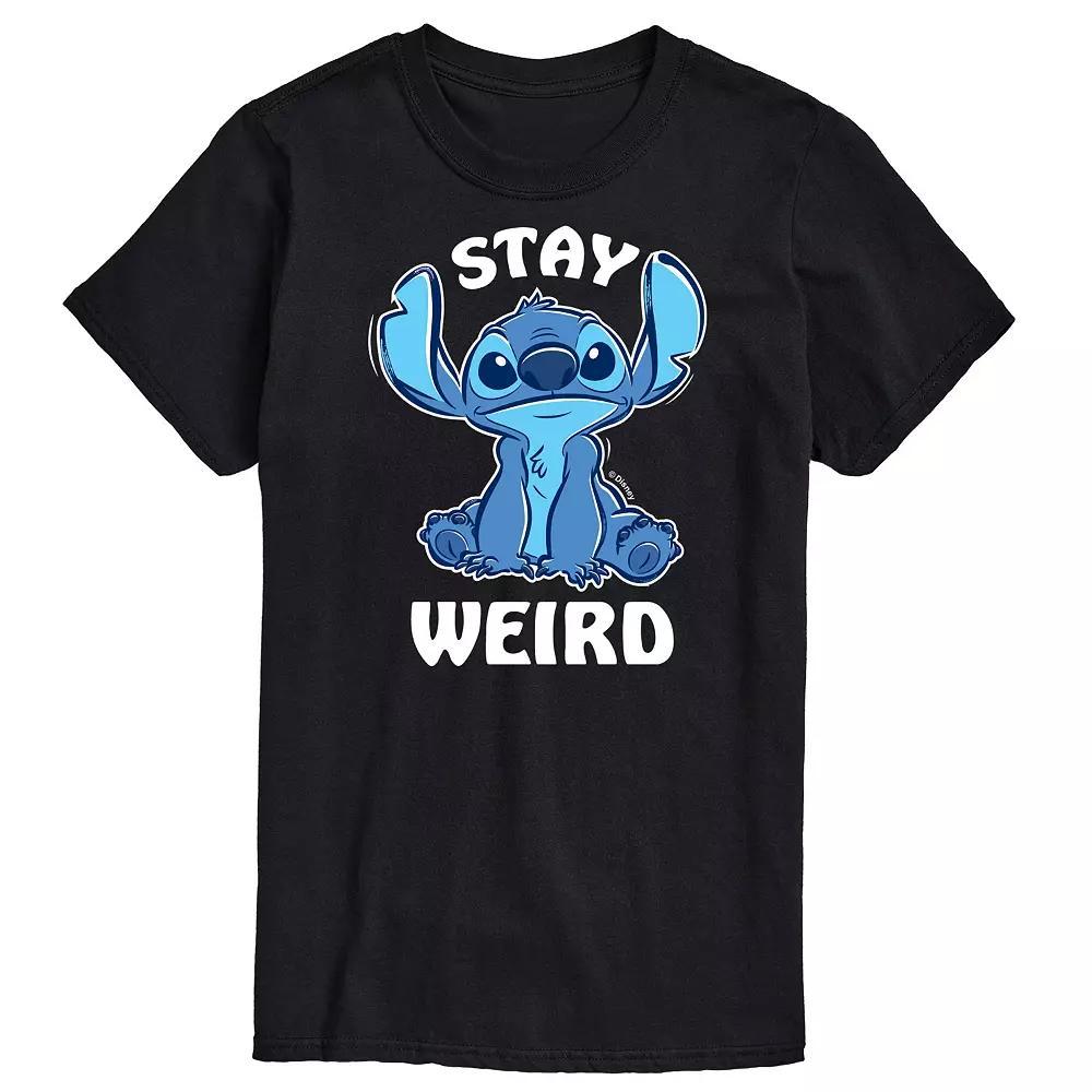Disney's Lilo and Stitch Big & Tall Stay Weird Graphic Tee, Men's,  Product Image
