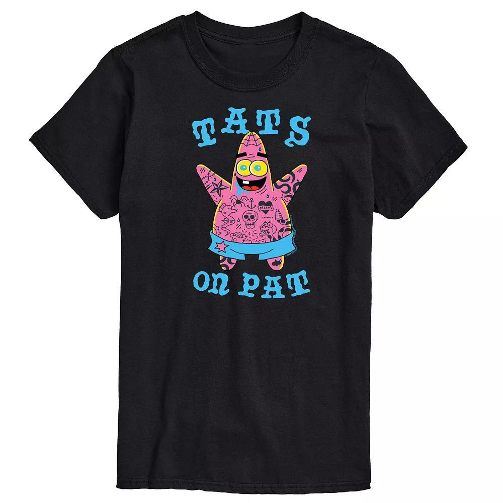 Men's SpongeBob SquarePants Tats on Pat Graphic Tee,  Product Image