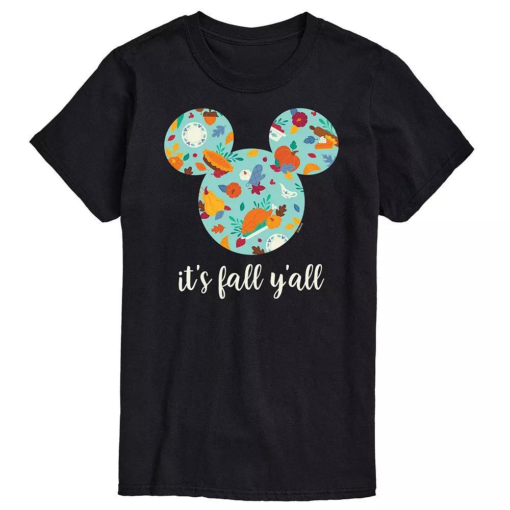 Disney's Mickey Mouse Men's It's Fall Y'all Tee Graphic Tee,  Product Image