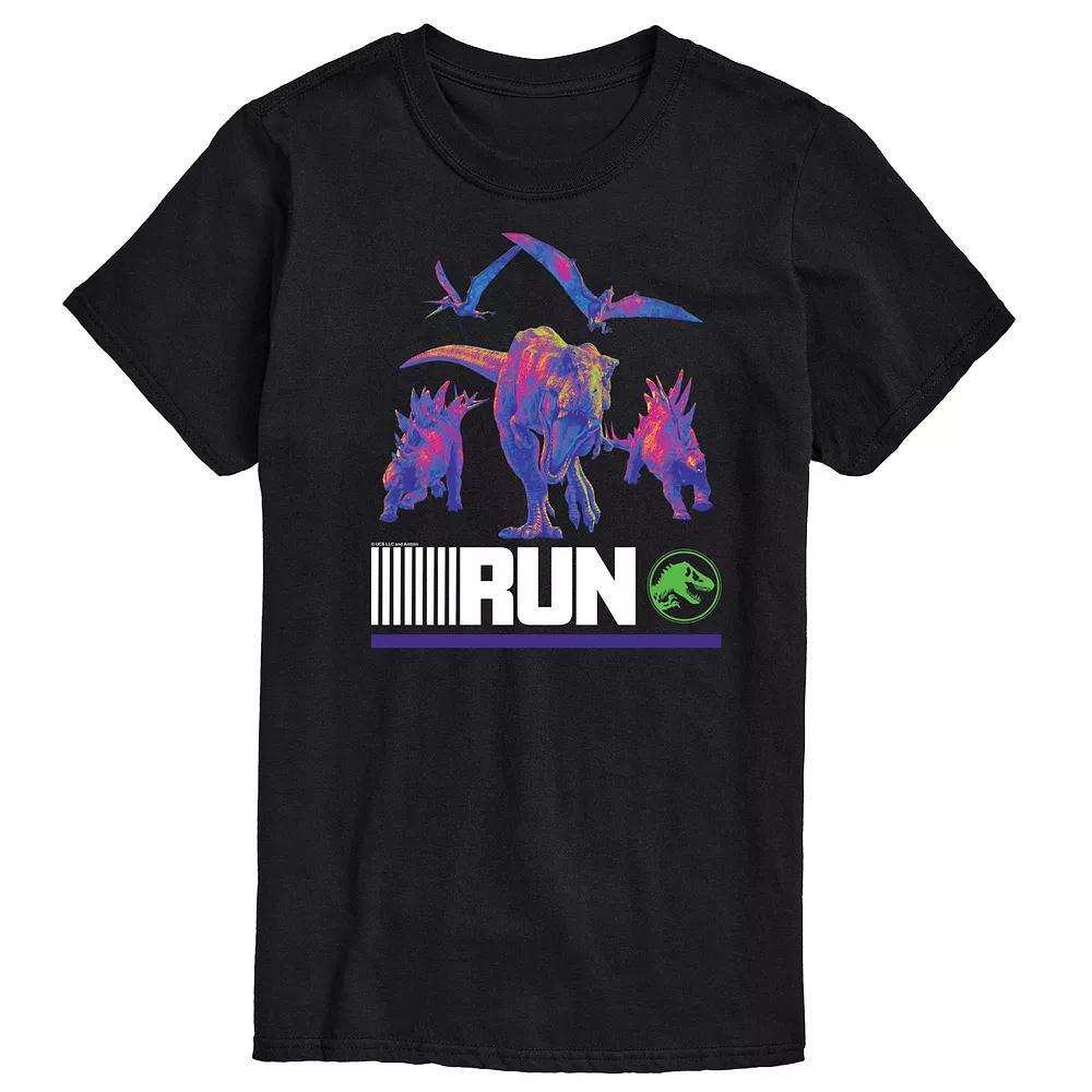 Men's Jurassic World Run Infared Dinos Graphic Tee,  Product Image