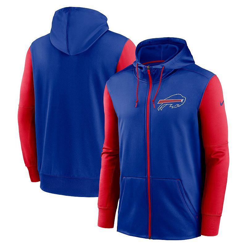 Mens Nike Royal Buffalo Bills Performance Full-Zip Hoodie Product Image