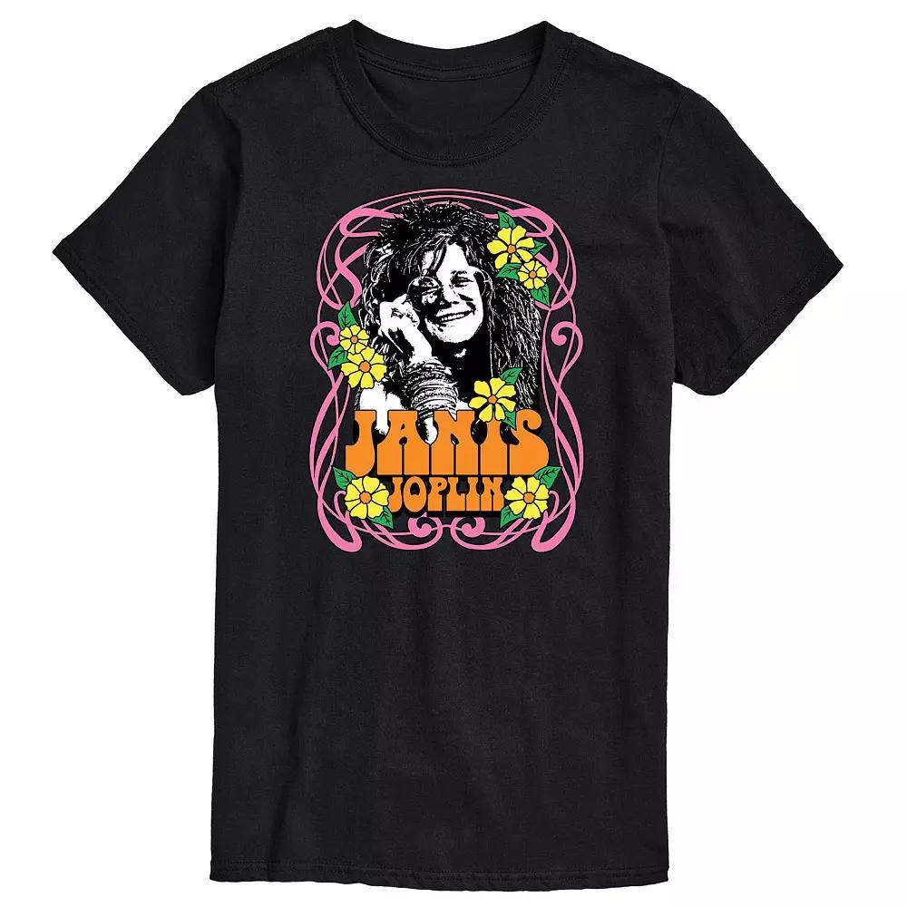 Men's Janis Joplin Flowers Tee,  Product Image