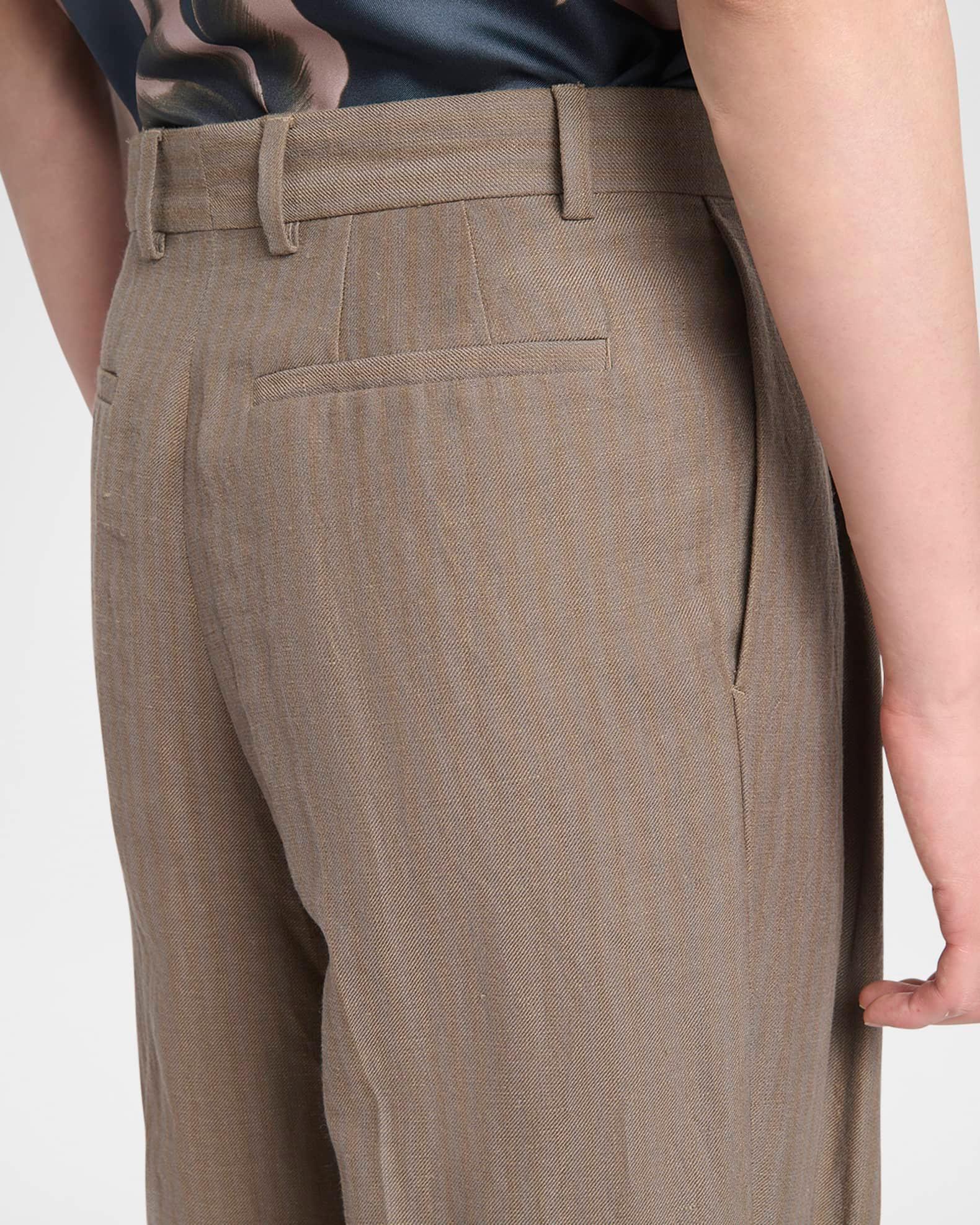 Men's Panrom Pleated Stripe Pants Product Image