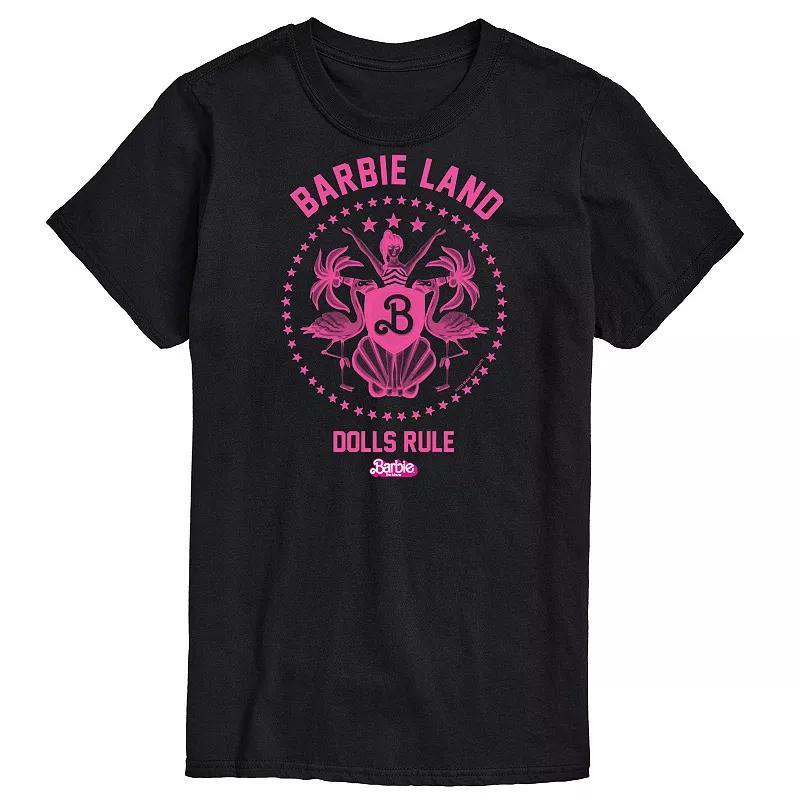 Big & Tall Barbie™ The Movie Barbie Land Dolls Graphic Tee, Men's, Size: XXL Tall, White Product Image