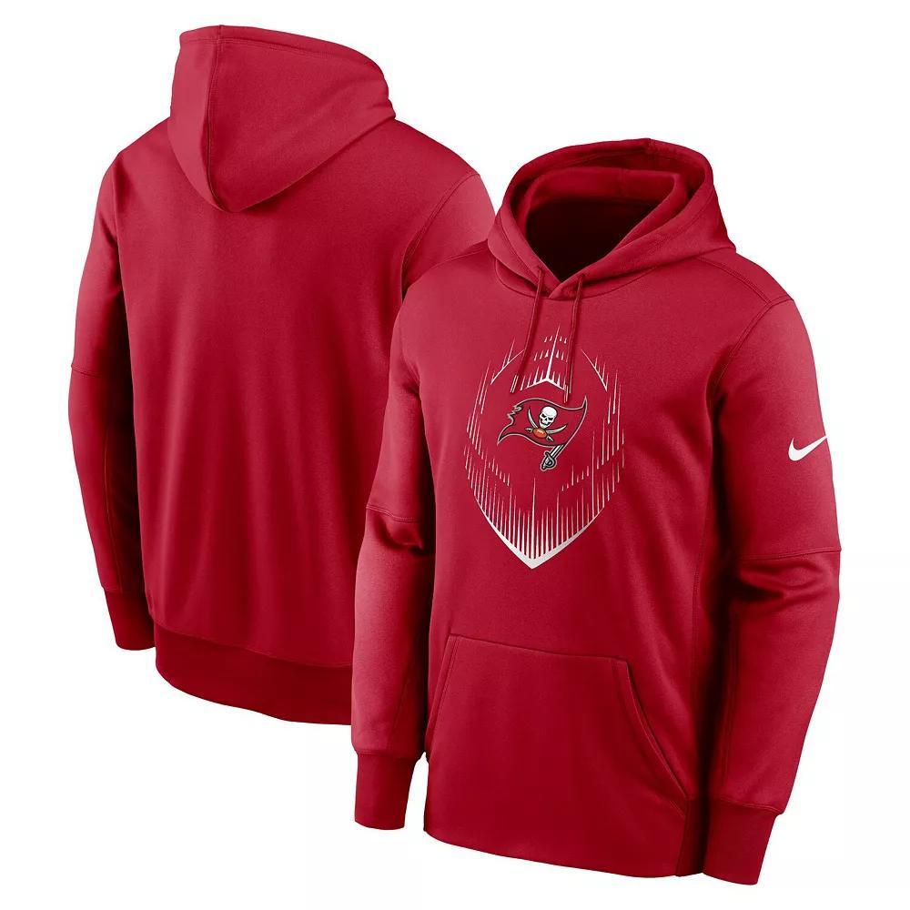 Men's Nike Red Tampa Bay Buccaneers Icon Performance Pullover Hoodie, Size: Small Product Image