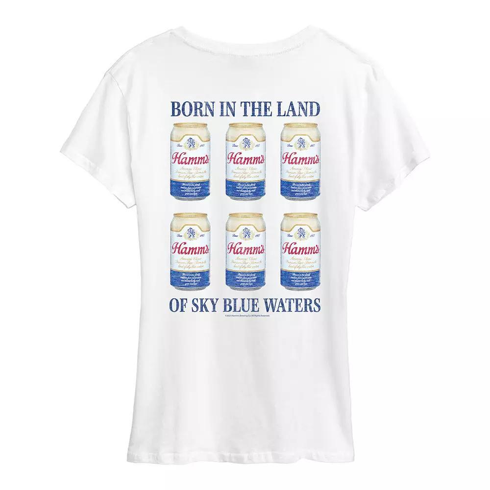 Women's Hamm's Can Grid Graphic Tee,  Product Image
