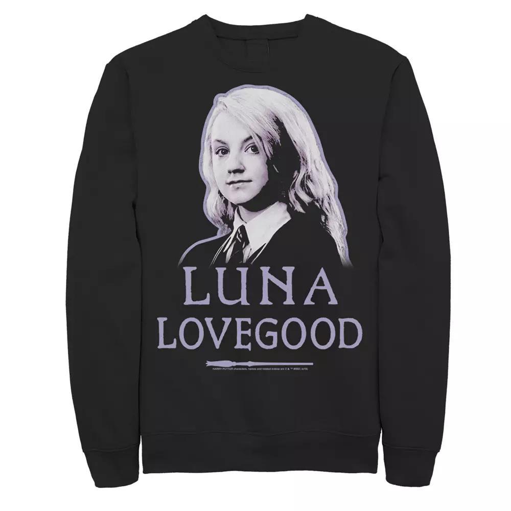 Mens Harry Potter Luna Lovegood Character Portrait Fleece Graphic Pullover Product Image