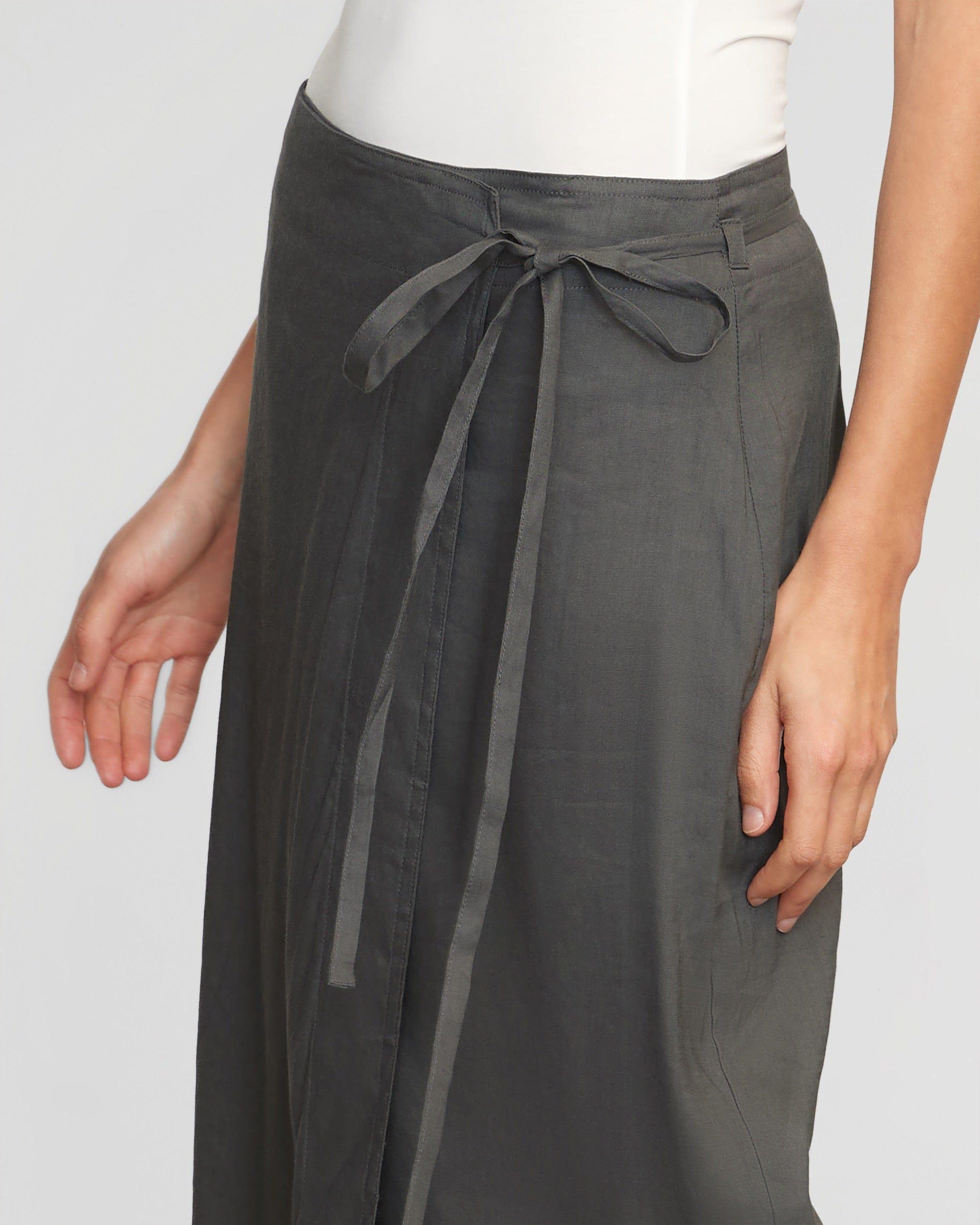 Ellie Linen Maxi Wrap Skirt Product Image