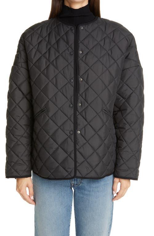 Water-Resistant Quilted Oversize Jacket Product Image