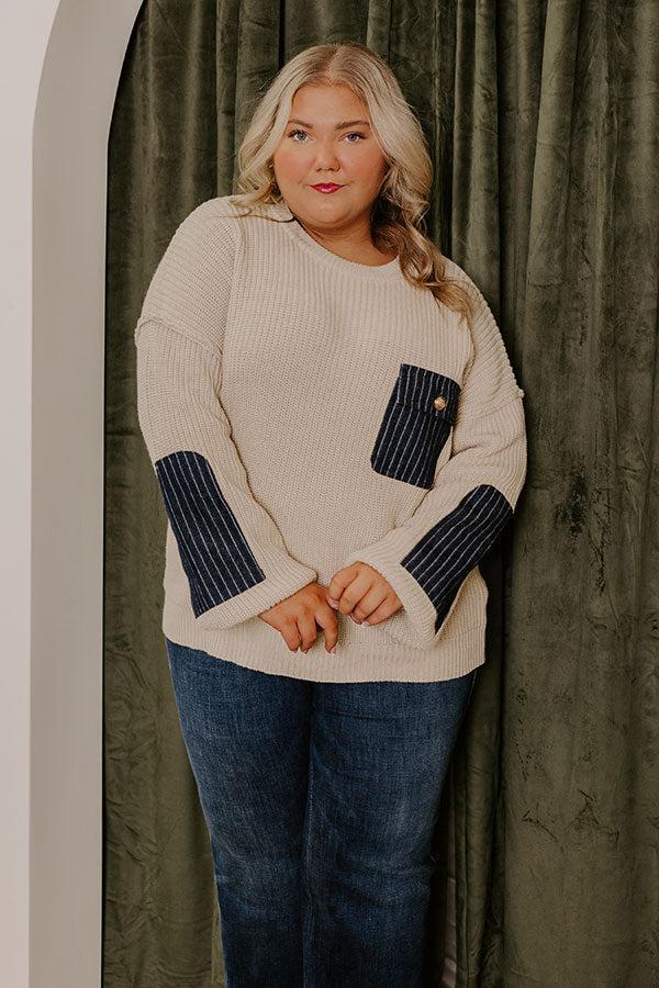 Coffee Aroma Knit Sweater Curves Product Image