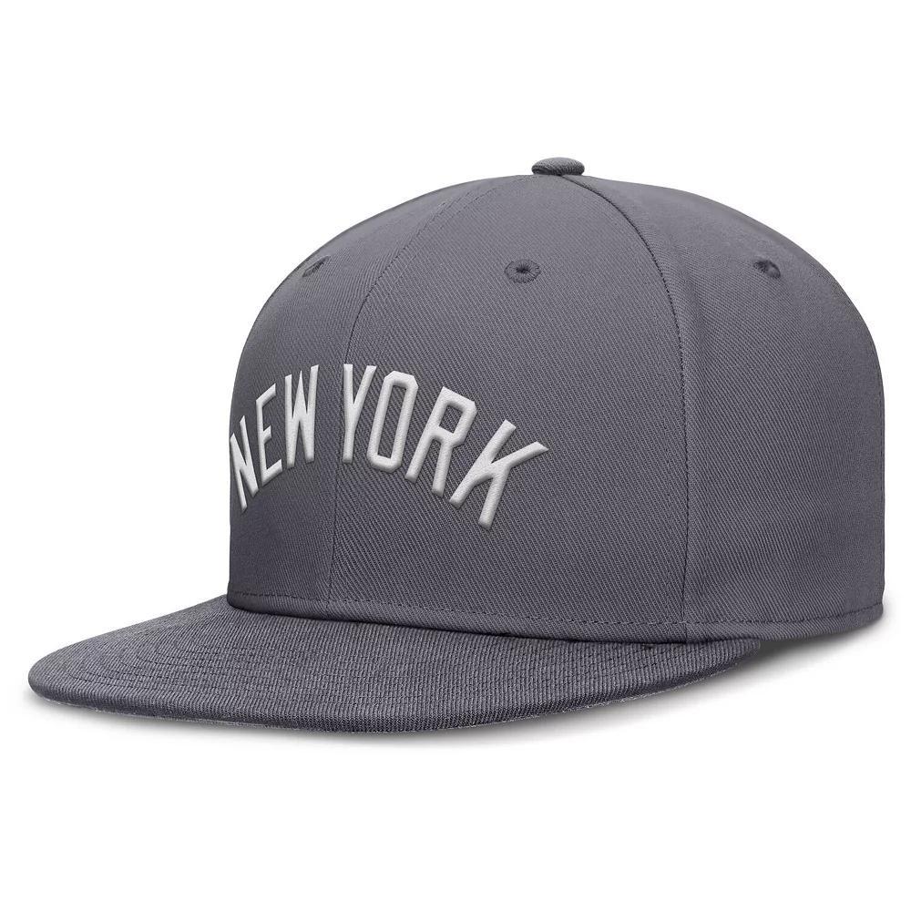 Men's Nike Gray New York Yankees Performance True Fitted Hat, Size: 7 3/4, Grey Product Image