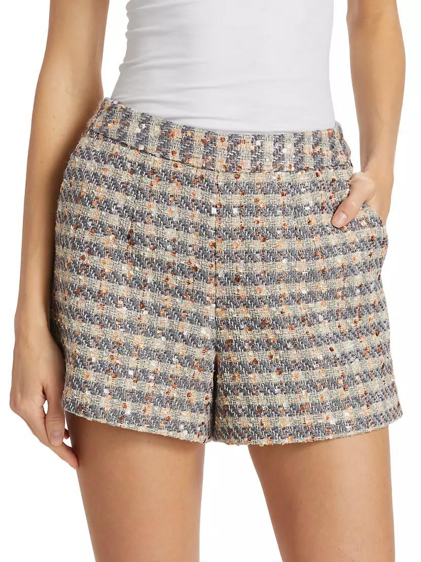 Ashton High-Rise Tweed Shorts Product Image