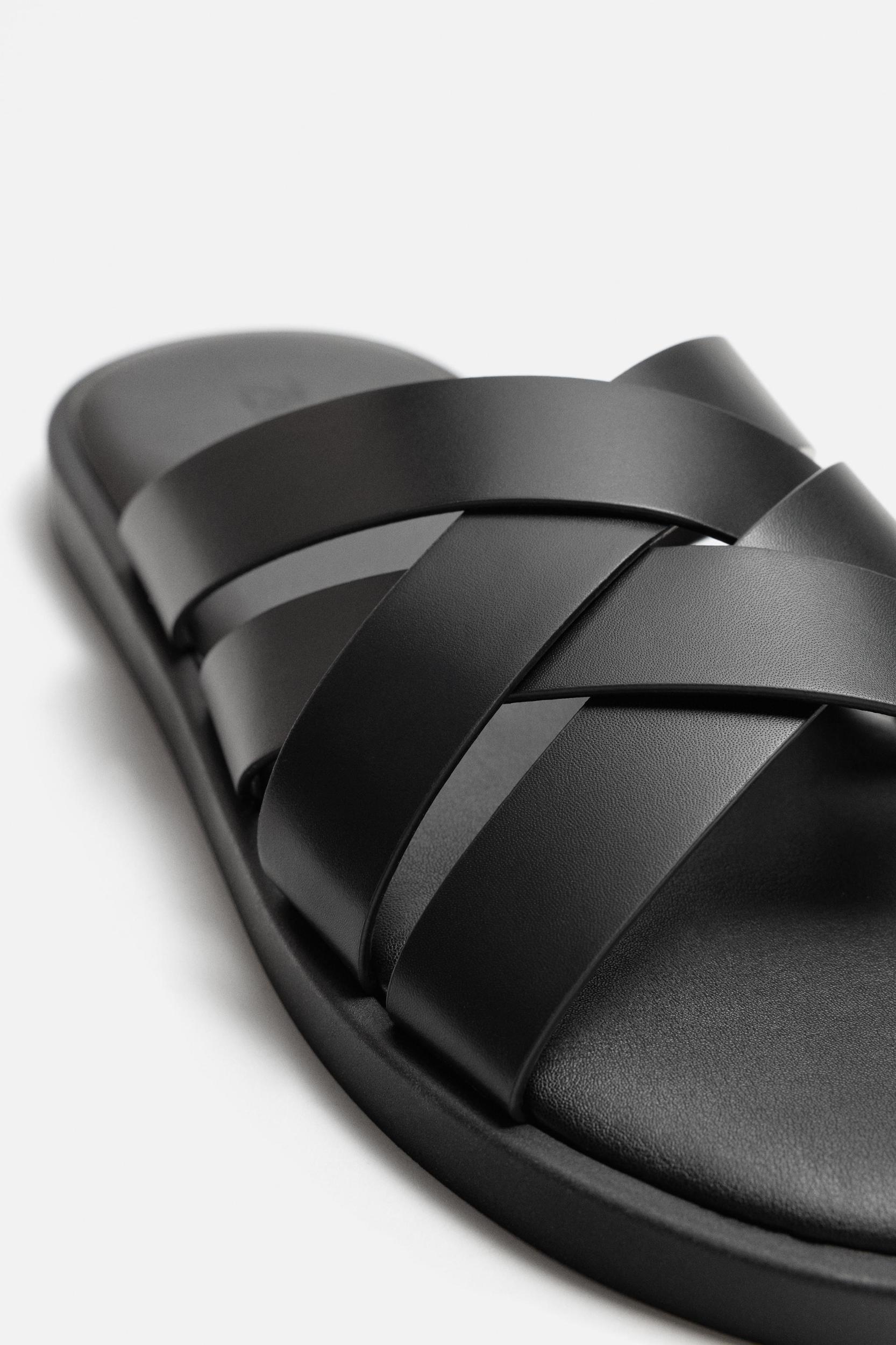 LEATHER STRAP SANDALS Product Image