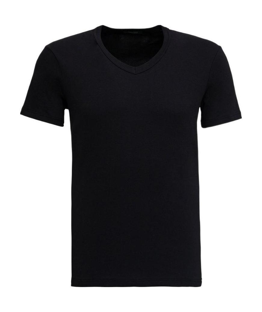 TOM FORD Black V Neck T-shirt Product Image