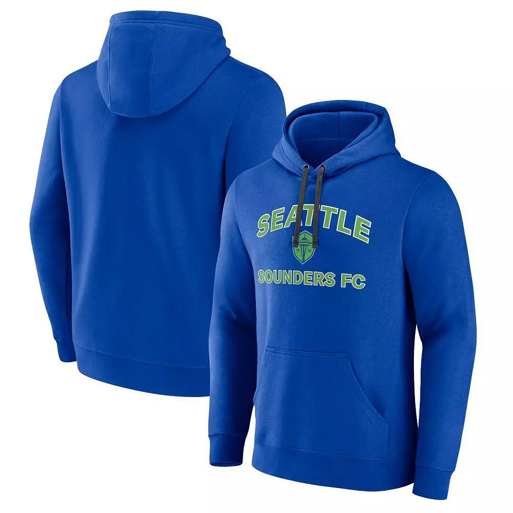 Men's Fanatics Branded Blue Seattle Sounders FC Heart & Soul Pullover Hoodie,  Product Image