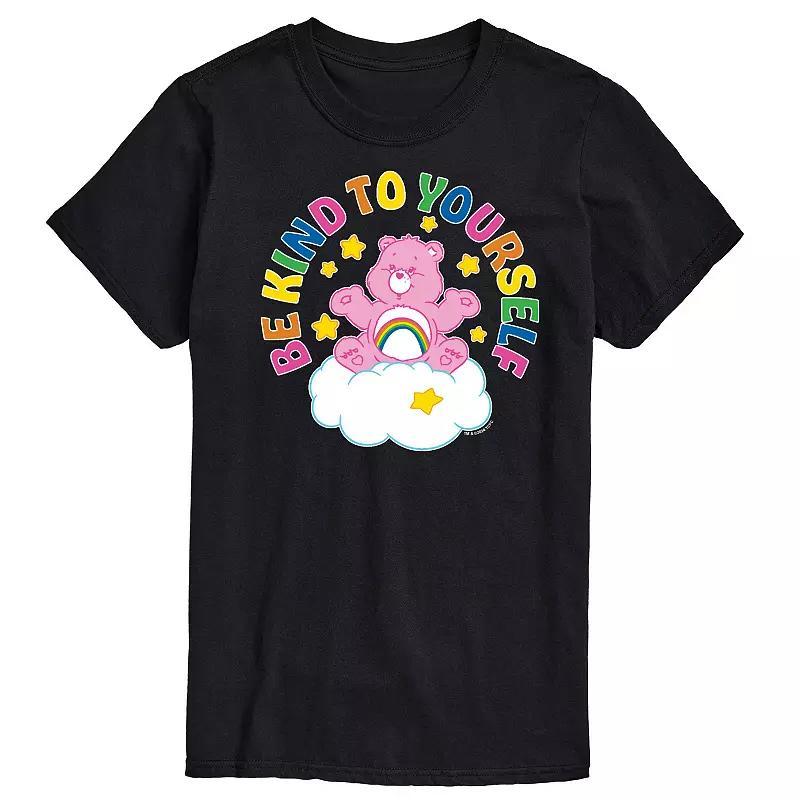 Men's Care Bears Be Kind To Yourself Graphic Tee, Size: Small, Black Product Image