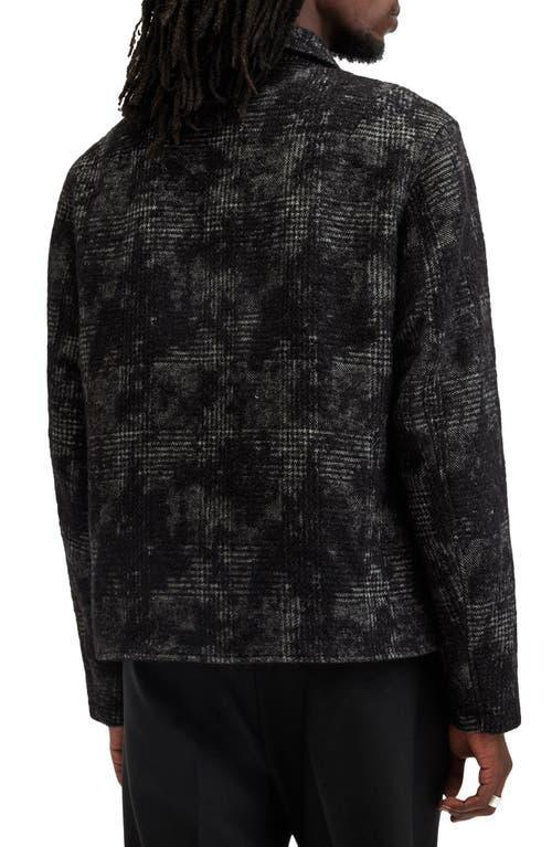 ALLSAINTS Keller Checked Jacquard Jacket In Black Product Image