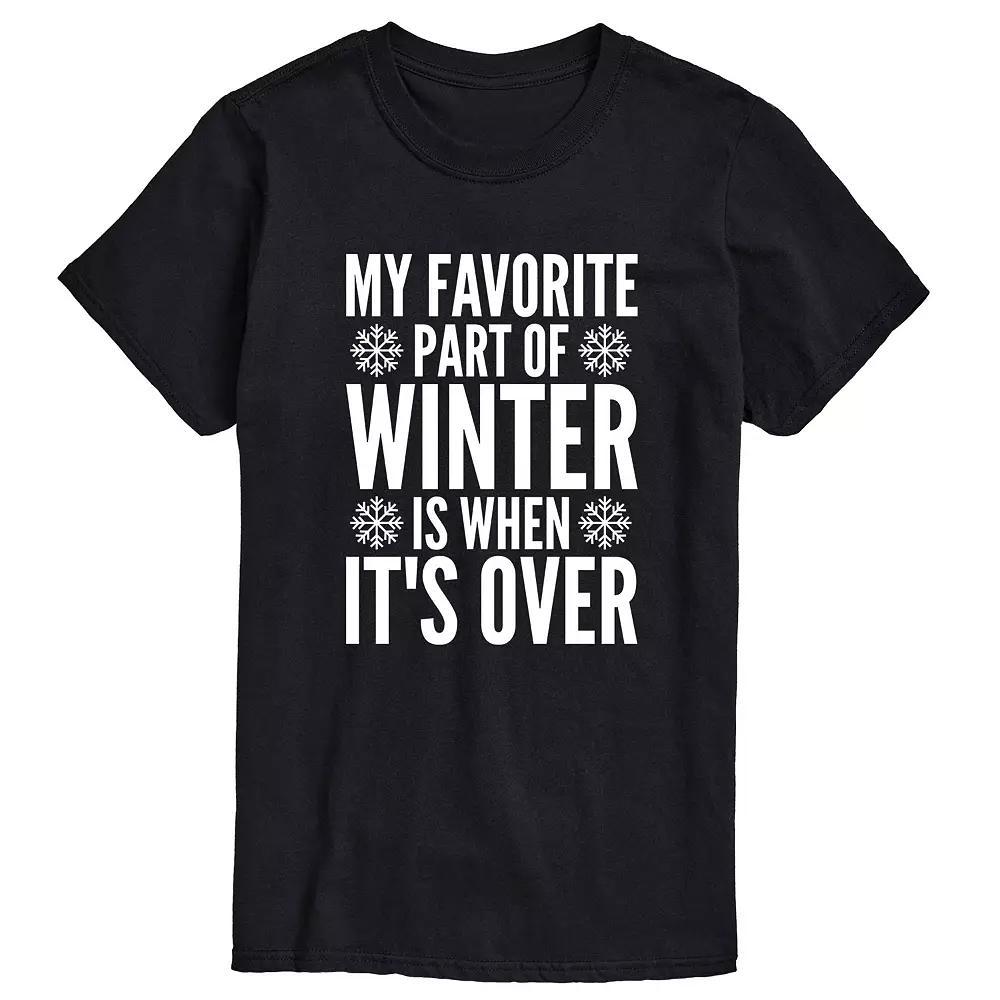 Big & Tall When Winter Over Tee, Men's, Size: 6XB, Black Product Image