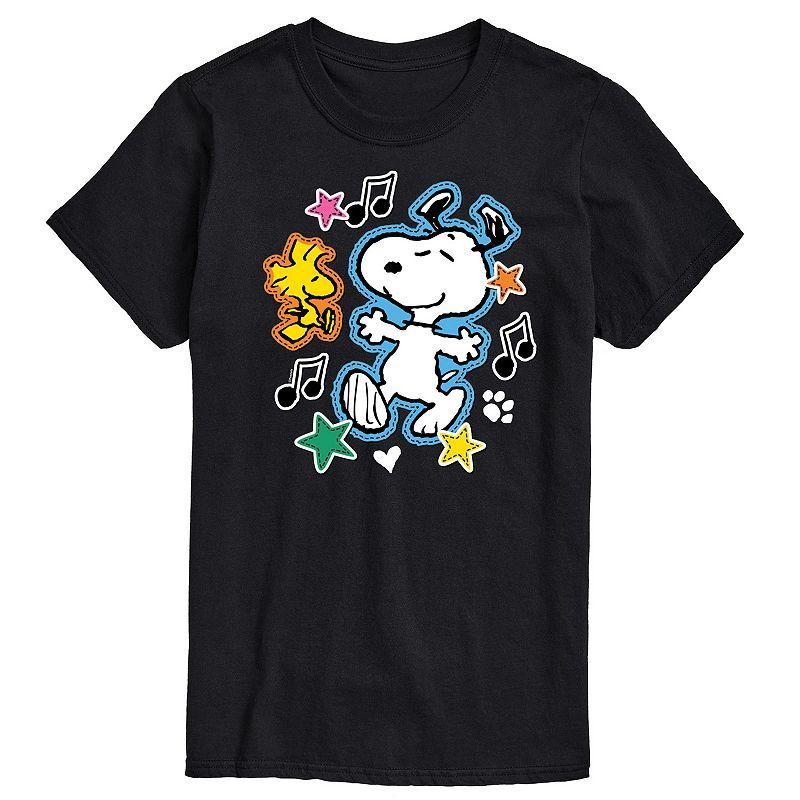 Mens Peanuts Snoopy Woodstock Graphic Tee Product Image