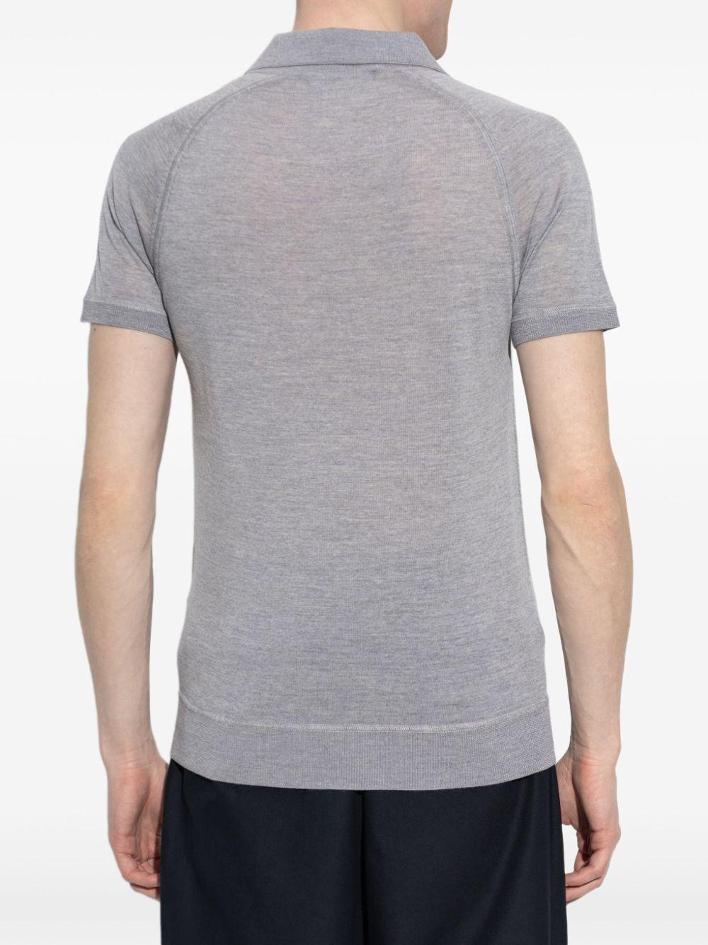 knitted polo shirt Product Image